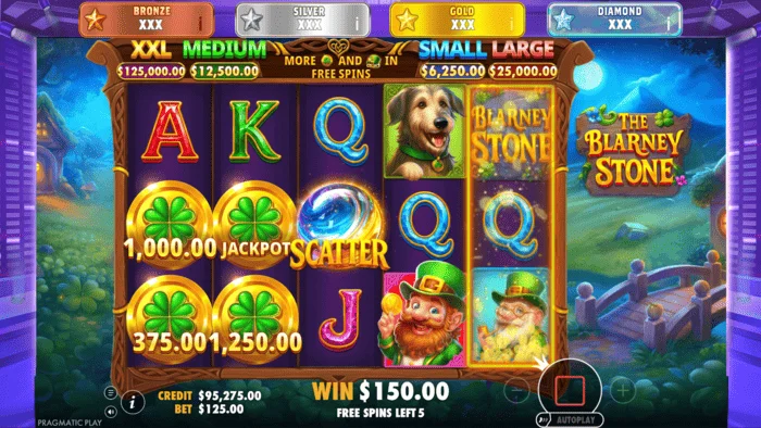 The Blarney Stone - τροχός μπόνους Jackpot Reveal
